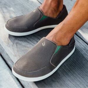 OluKai Nohea Mesh Shoes Men’s Sz 11.5 No Tie Boat Shoes
